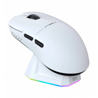 Ajazz Wireless Gaming Mouse AJ159PRO-3 Mod-White-3395-8K Charging Dock
