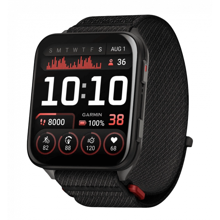 Smart watch Garmin Venu X1 Black with Slate Titanium Caseback and Black ComfortFit Nylon Band (010-02980-02)