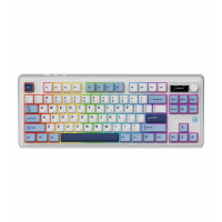 Клавіатура механічна бездротова Ajazz AK870 PLUS Murad Switch RGB Wireless/Bluetooth/USB White