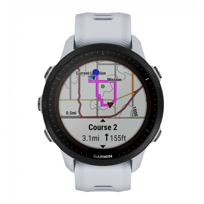 Спортивний годинник Garmin Forerunner 955 Solar Whitestone (010-02638-01/21)
