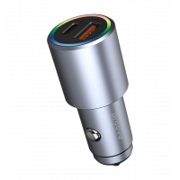 АЗП Proove Double Energy Plus 53W (USB + Type-C) (metal gray)