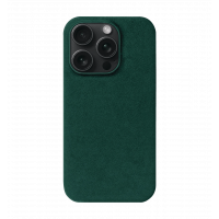Kartell case for iPhone 15 Pro Max MagSafe Alcantara Green