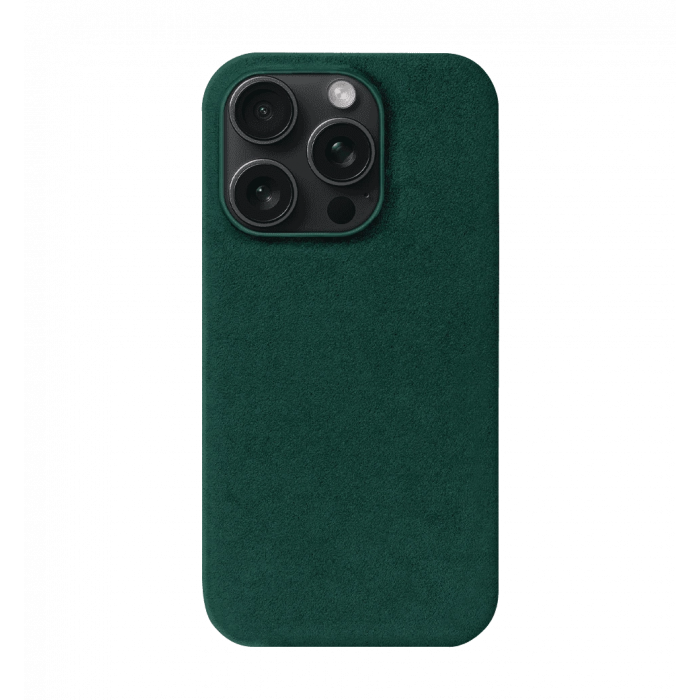 Чохол Kartell  for iPhone 15 Pro Max MagSafe Alcantara Green