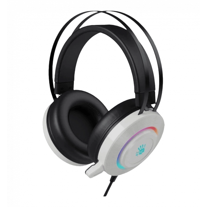 Gaming headset Bloody G521 with backlight, USB, color white