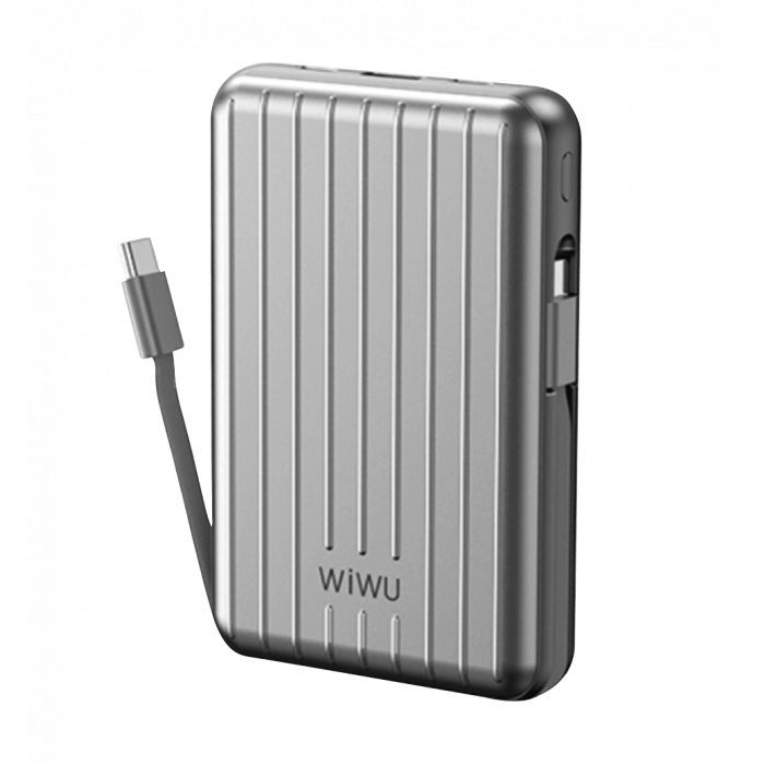 Зовнішній акумулятор Wiwu Trunk Series 5000mAh, 22,5w (PP03) Silver