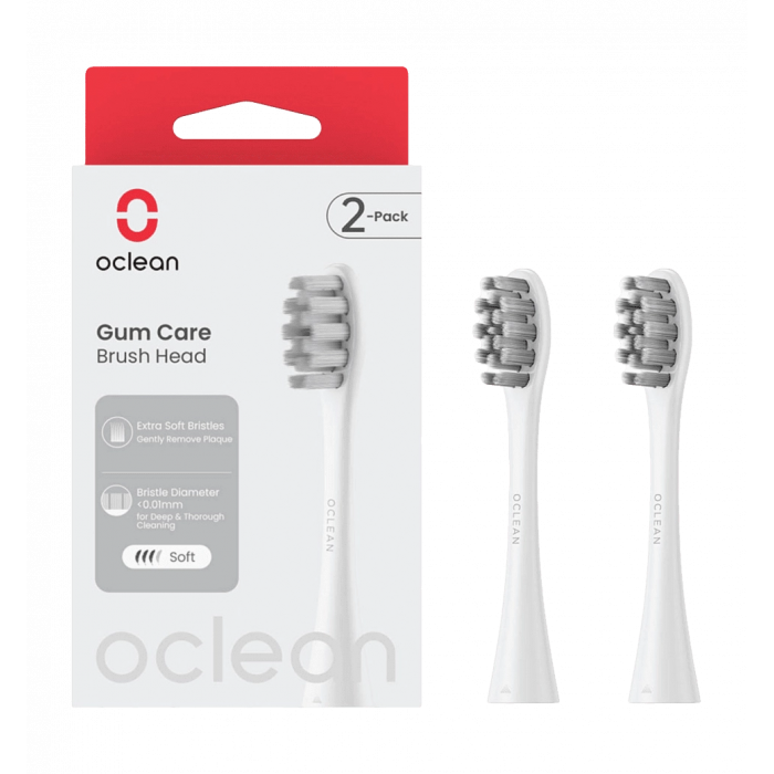 Насадка для зубної електрощітки Oclean Brush Head Gum Care- 2 шт White ( 6970810554212)