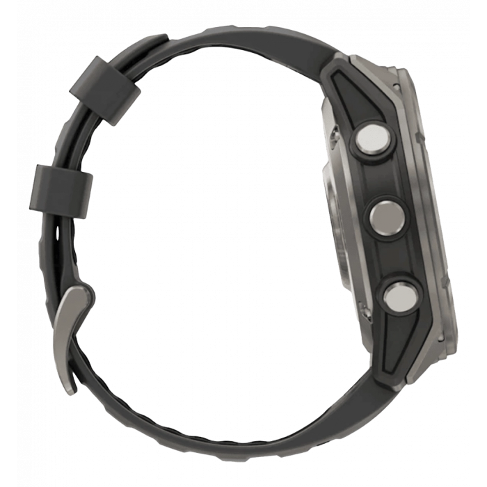 Смарт-годинник Garmin Fenix 8 Pro (51 mm) AMOLED Sapphire, титан з графітово-чорним ремінцем (010-03199-11)