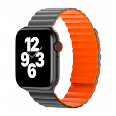 Ремінець Wiwu для Apple Watch 38/40/41mm Magnetic silicone watch band Gray-Orange