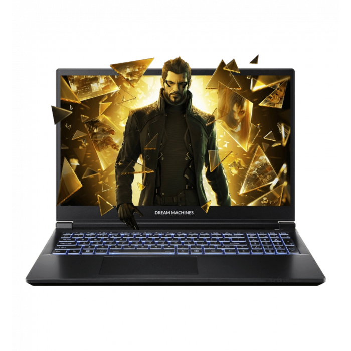 Ноутбук 15.6" Dream Machines (RG5060-15UA28) FHD IPS, Intel U9-275HX, 32GB, F2TB, NVD5060-8, DOS, чорний