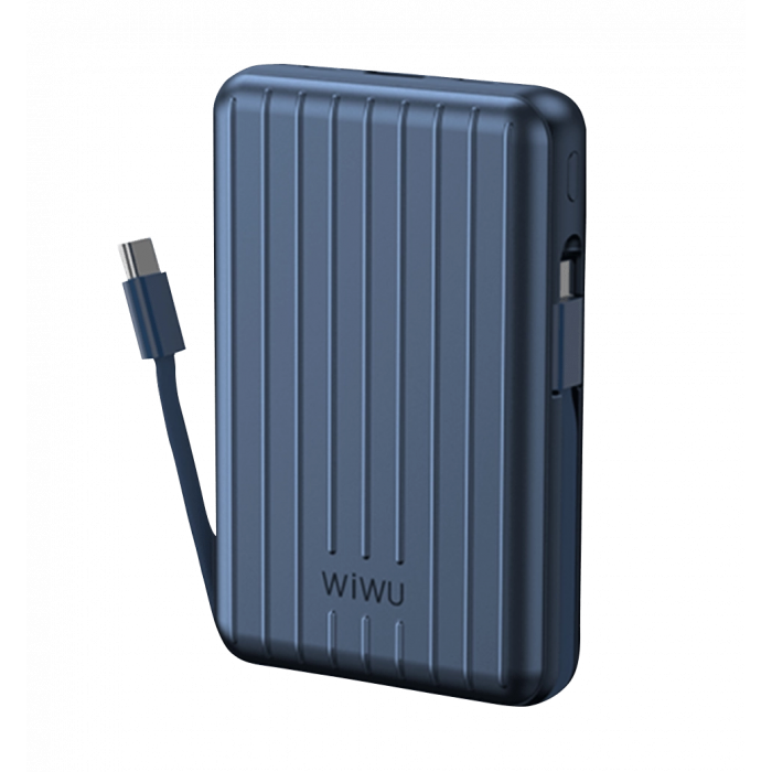 Зовнішній акумулятор Wiwu Trunk Series 5000mAh, 22,5w (PP03) Blue