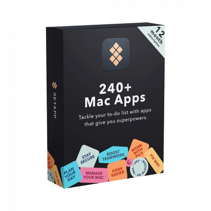 Setapp (MacOS + iOS versions,12mo)