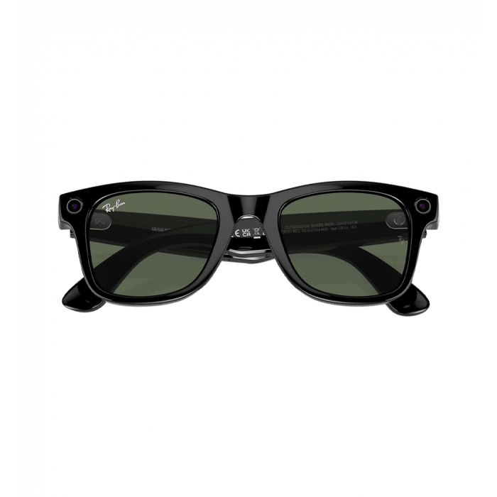 Smart glasses Ray-Ban Meta Wayfarer Shiny Black/G15 Green size M (RW4006 601/71 50-22)