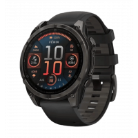 Garmin Fenix 8 47mm AMOLED Sapphire Carbon Gray DLC Titanium w.Black/Pebble Gray S.Band Б/В
