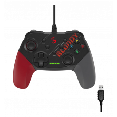Дротовий геймпад Bloody GP30 (Sports Red), чорно-червоний