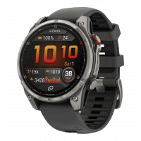 Смарт-годинник Garmin Fenix 8 Pro (47 mm) AMOLED Sapphire, титан з графітово-чорним ремінцем (010-03198-11)