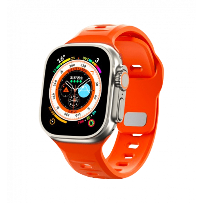 Ремінець Blueo Fluoro Rubber Sport Watch Band 42/44/45/49 mm Orange (BL004OR)