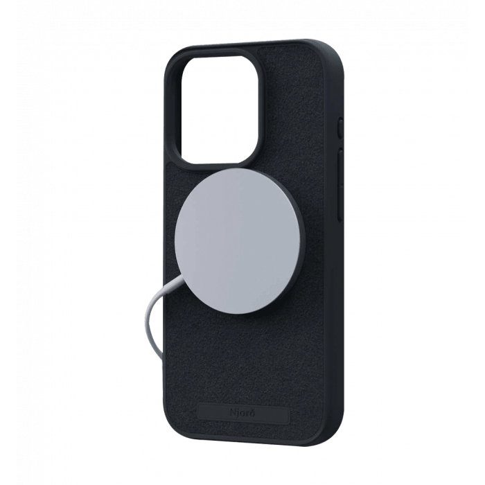 Чохол Njord Suede MagSafe Case Black for iPhone 15 Pro (NA53SU00)