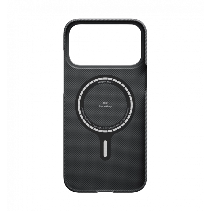 Чохол Pitaka Ultra-Slim Twill Black/Grey for iPhone 17 Pro Max (KI1701BPM)