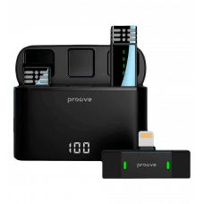 Бездротовий петличний мікрофон Proove Record Lightning (black)