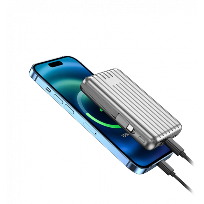 Зовнішній акумулятор Wiwu Trunk Series 5000mAh, 22,5w (PP03) Silver
