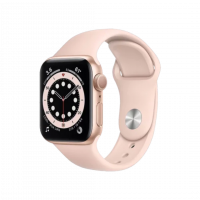 Apple Watch S6 44mm Sp Gold Alu Pink Sport Band (M00E3) BU