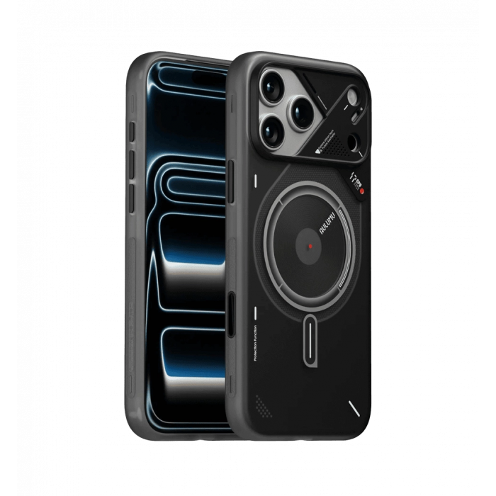 Чохол AULUMU  A17 Frosted case for iPhone 17 Pro Max, Translucent Gray Black A17-TPU-GY-P