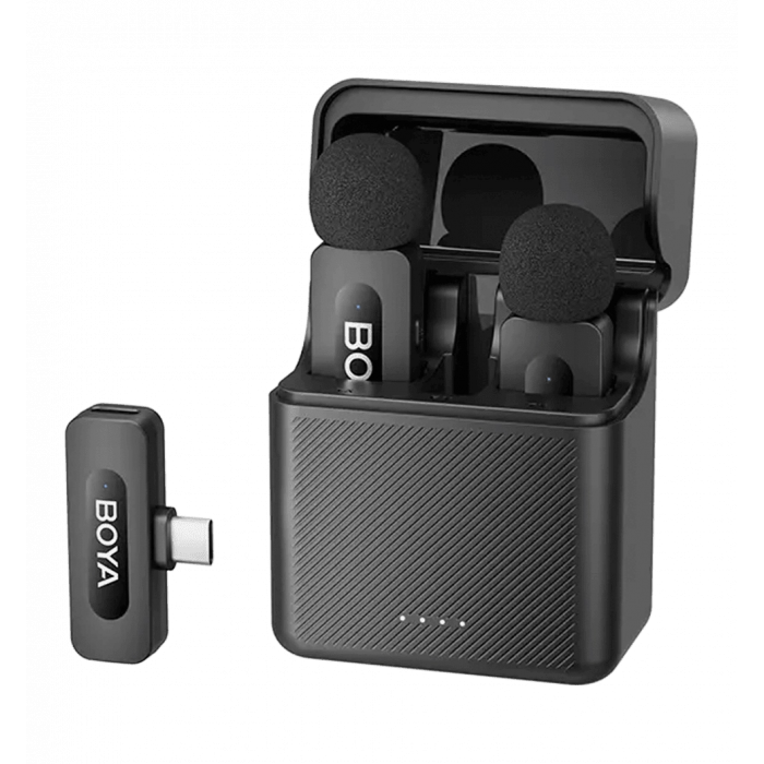 Бездротовий петличний мікрофон BOYA BY-V30 Type-C Black
