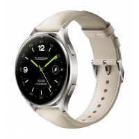 Smart watch Xiaomi Watch 2 Titan Gray Case White Leather Strap (BHR9306GL)