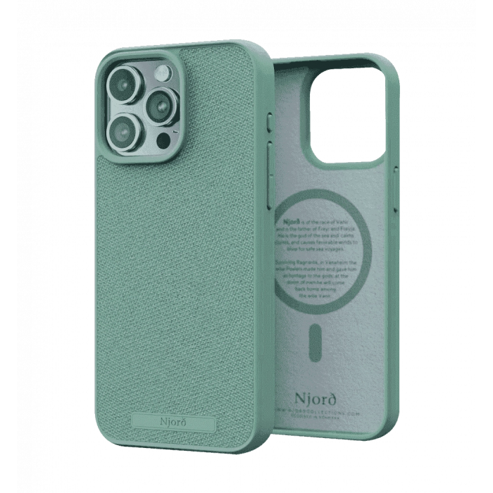 Чохол Njord Fabric MagSafe Case Turquoise for iPhone 15 Pro Max (NA54FA13)