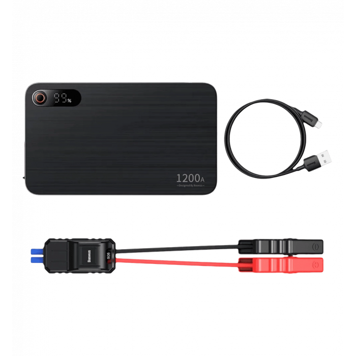 Пусковий пристрій Baseus Super Energy Pro+ 1200A black