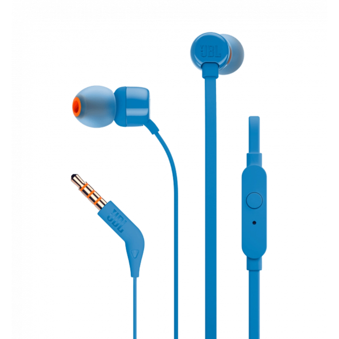 Навушники з мікрофоном JBL Tune 110 Blue (JBLT110BLU)