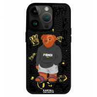 Чехол Kartell для iPhone15 Pro MagSafe King Teddy Black