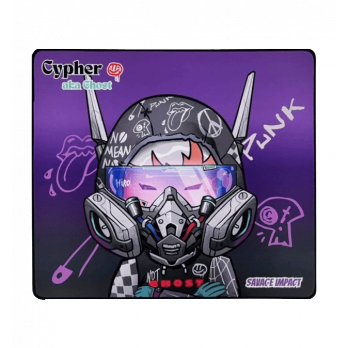 Килимок ігровий Bloody BP-45W (Cypher Ghost), з малюнком