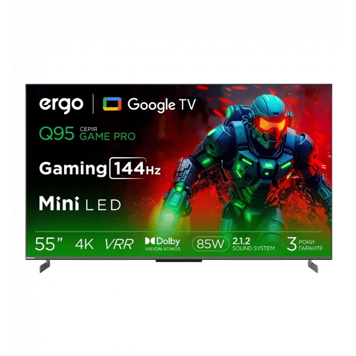 Телевізор ERGO 55MQ95 Game PRO рідкокристалічний