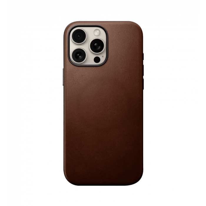 Чохол Nomad Modern Leather Case Brown for iPhone 16 Pro Max (NM01692485)