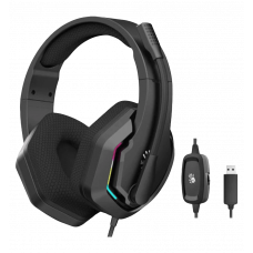 Gaming headset Bloody G260 with backlight, USB, color black