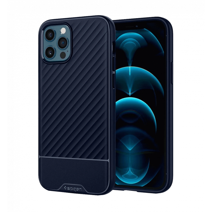 Чохол Spigen для iPhone 12 Pro Max Core Armor, Navy Blue (ACS01472)