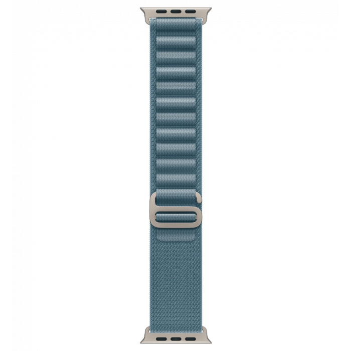 Apple Watch Ultra 3 GPS + Cellular 49mm Natural Titanium Case with Light Blue Alpine Loop - Small (MEWK4)
