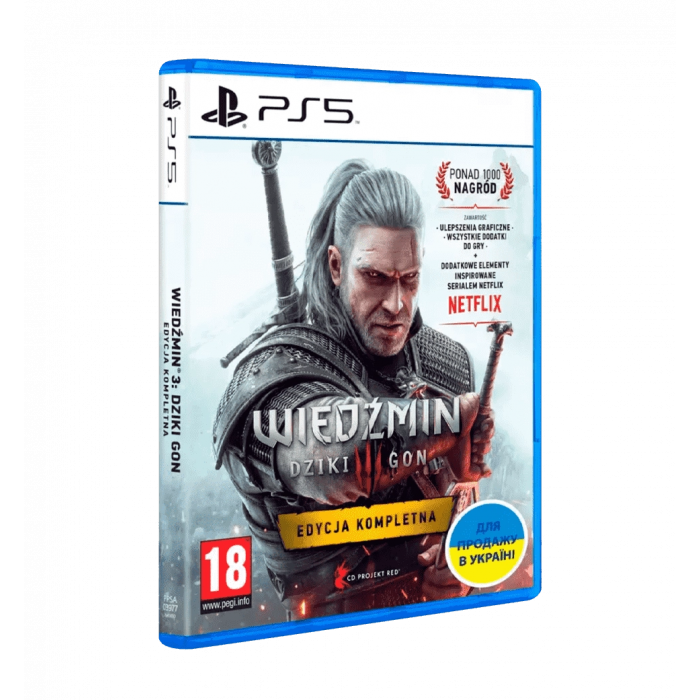 PS5 console game The Witcher 3: Wild Hunt Complete Edition, BD disc