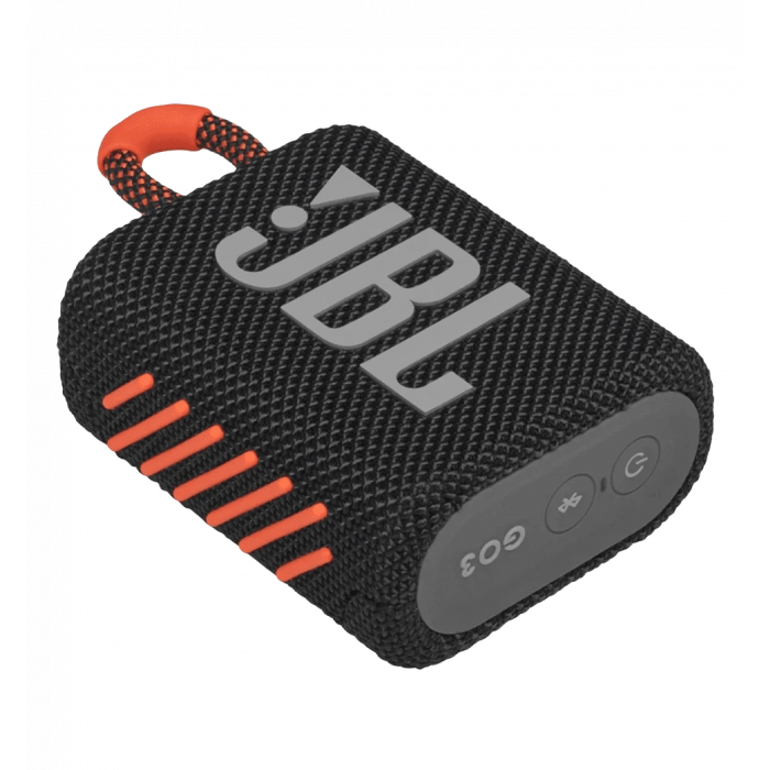 Portable speakers JBL Go 3 Black-Orange (JBLGO3BLKO)