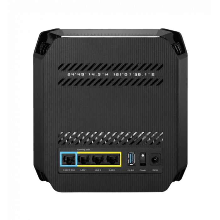 Система WiFi-Mesh ASUS ROG Rapture GT6 AX10000, 3xGE LAN, 1x2.5GE WAN, 1xUSB 3.2, 1мод, чорний