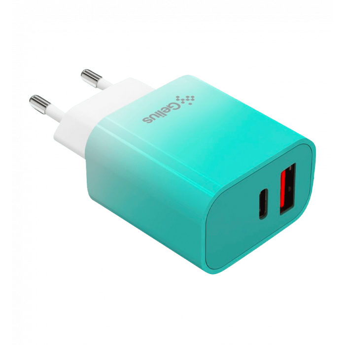 Адаптер Gelius Merge GP-HC060 (1Type-C)(PD/QC3.0/PPS) 30W Mint