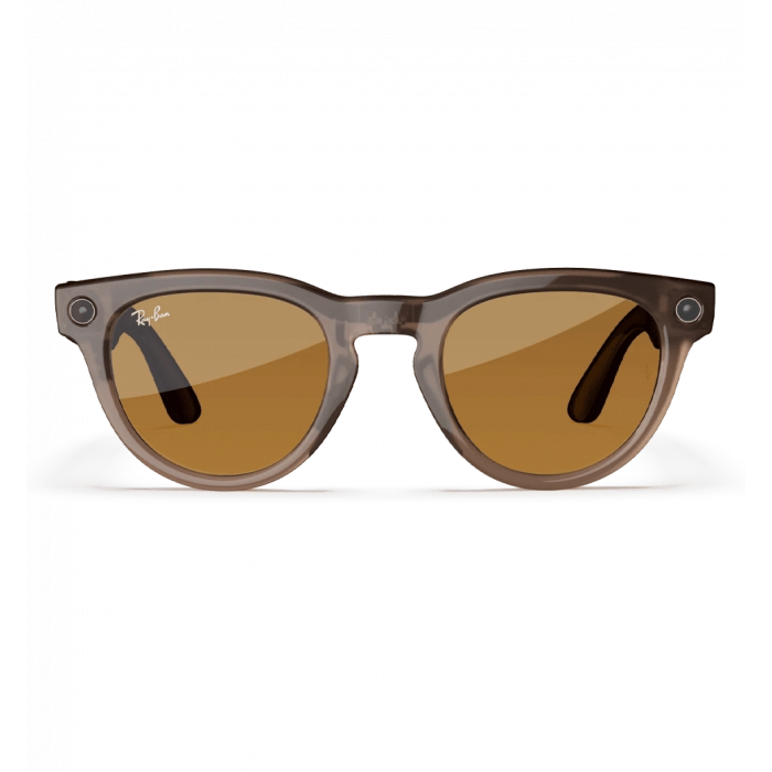 Смарт-окуляри Ray-Ban Meta Headliner Shiny Warm Stone Frame Clear/Clear Lenses (RW4009 6705ZX 50-23)