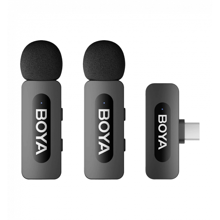 Беспроводной петличный микрофон BOYA BY-V20 Type-C Black