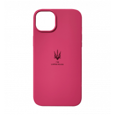 Чохол Silicon Case I'm Ukraine iPhone 14 Plus Rose Red