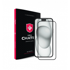 Захисне скло +NEU Chatel Corning Gorilla Anti-Static Mesh iPhone 14 Pro/15 Black