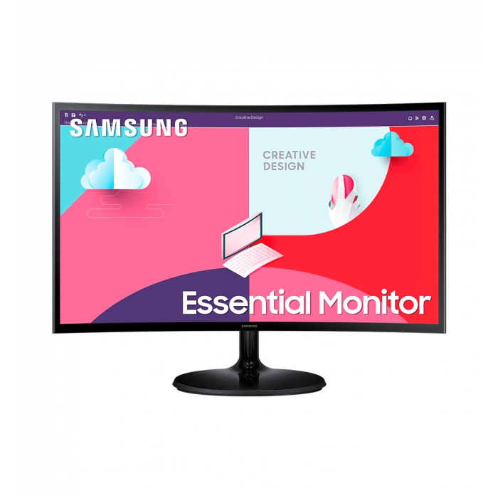 Монітор 24" SAMSUNG Essential Curved Monitor S3 S36C VA FullHD 75Hz