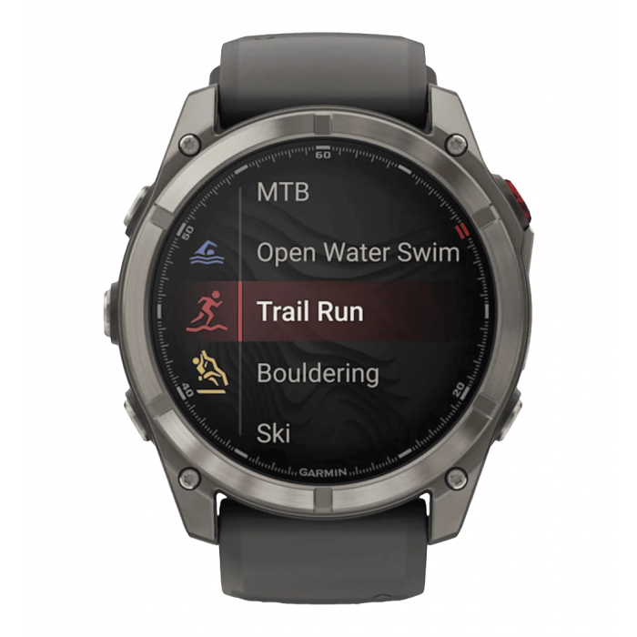 Смарт-годинник Garmin Fenix 8 Pro (51 mm) AMOLED Sapphire, титан з графітово-чорним ремінцем (010-03199-11)