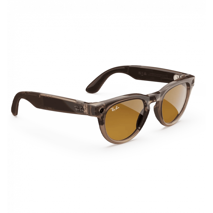 Смарт-окуляри Ray-Ban Meta Headliner Shiny Warm Stone Frame Clear/Clear Lenses (RW4009 6705ZX 50-23)