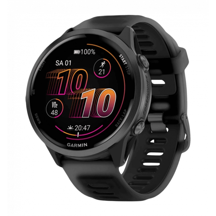 Спортивний годинник Garmin Forerunner 570  47mm Slate Grey Aluminium with Translucent Black/Black Band (010-02971-00)